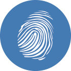 biometrics process fingerprint icon